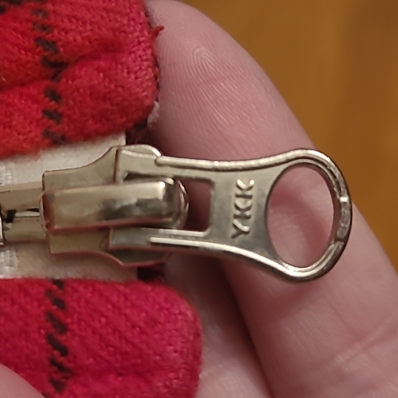 Raised by Wolves Red Black Plaid Flannel Zip Up Jacket - Picture 5 of 8